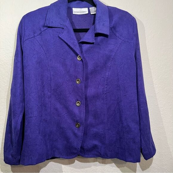 Allyson Whitmore purple button blazer 🔥 small - Picture 1 of 5